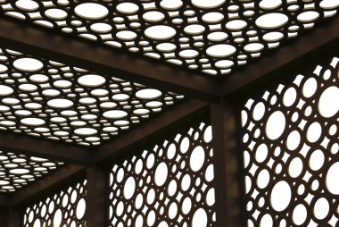 Arka bahçesinde açık havada modern tasarım