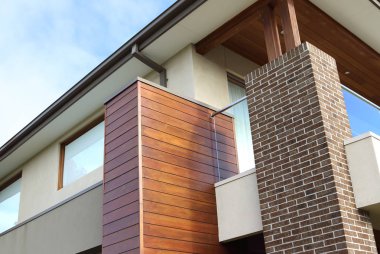 Modern mimari dış detayları portre