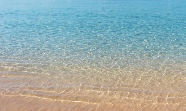 Дрібних море води панорамним видом на текстуру — стокове фото