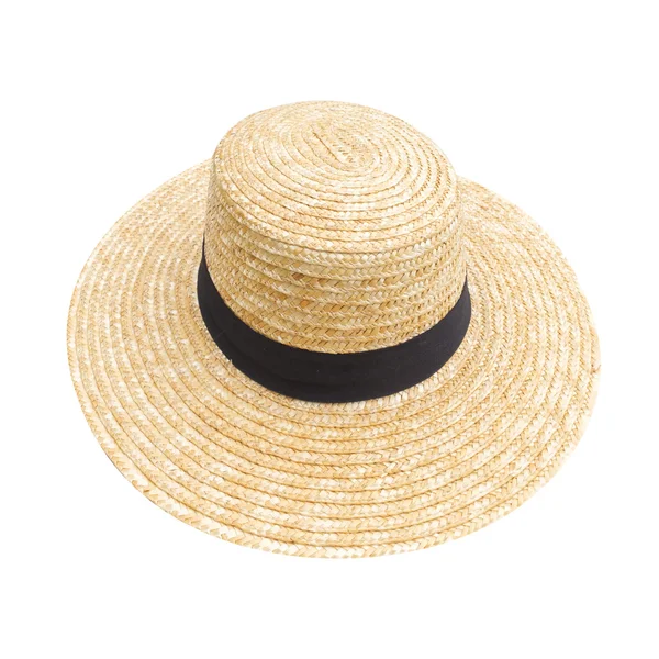 Straw hat isolated on white background — Stock Photo, Image