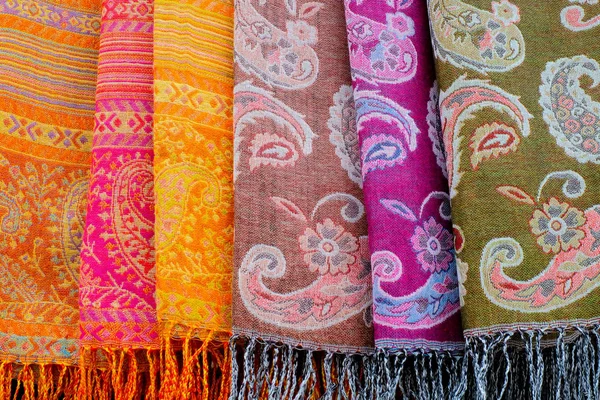 Tessuto Thai Texture Nel Mercato — Foto Stock