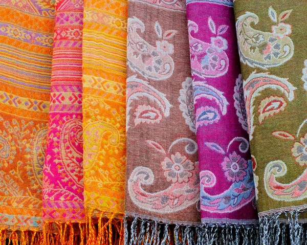 Текстура Тайской Ткани Рынке — стоковое фото