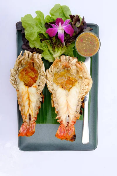 Grilled Fresh Giant River Prawn — Stock Photo, Image