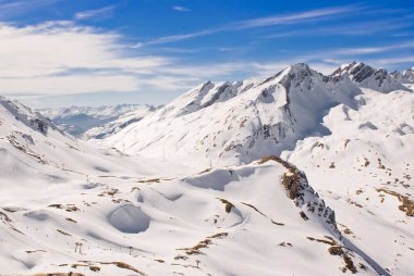 Alp kış manzarası