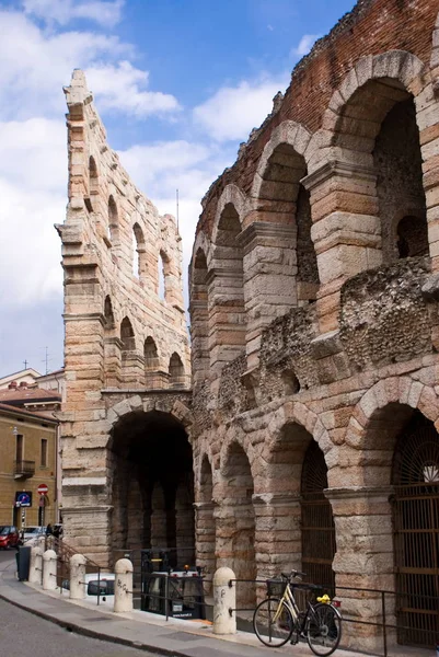 Pohled Verona Arena, Itálie — Stock fotografie