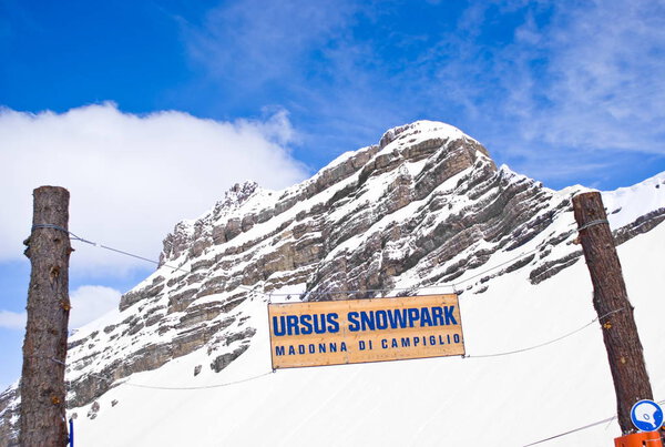 Alpine winter landscape