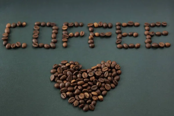 Brief met liefde pictogram koffie — Stockfoto