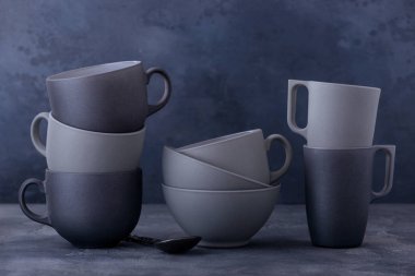 Set karanlık mutfak eşyaları