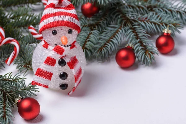 Christmas background with New Year decoration — Stock Photo, Image