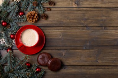 Cappuccino ve Noel dekorasyon