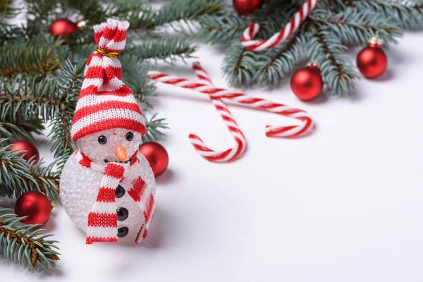 Christmas background with New Year decoration — Stock Photo, Image