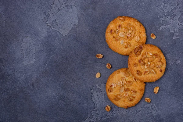 Арахісове печиво на кам'яному фоні — стокове фото