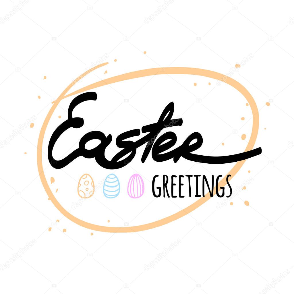 Easter lettering modern calligraphy style