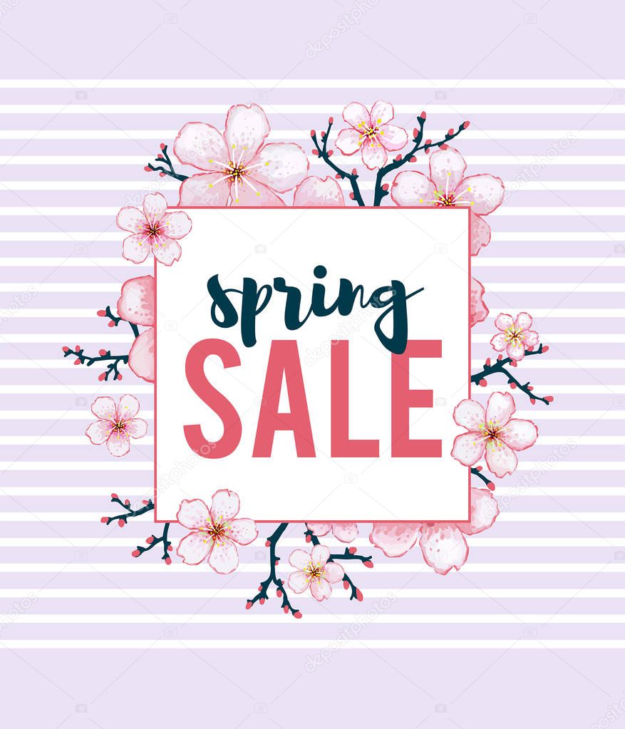 Spring sale banner
