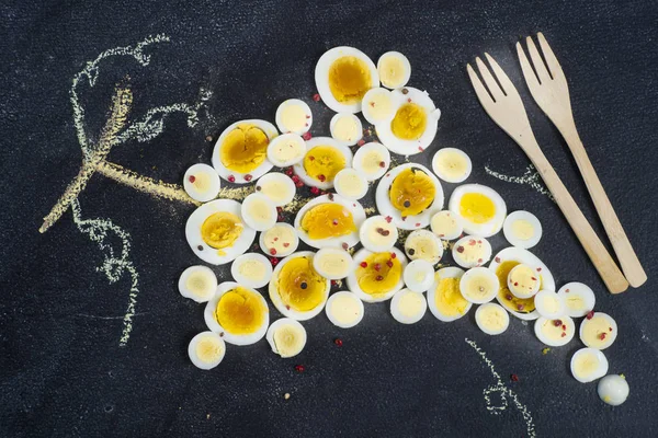 Γενετική μετασχηματισμούς σταφύλια με αυγό — Φωτογραφία Αρχείου