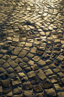 Kentsel kaldırım cobblestones