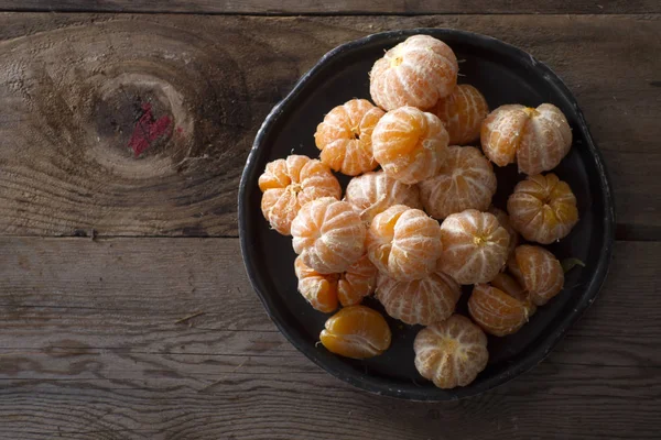 Küçük soyulmuş mandarin — Stok fotoğraf