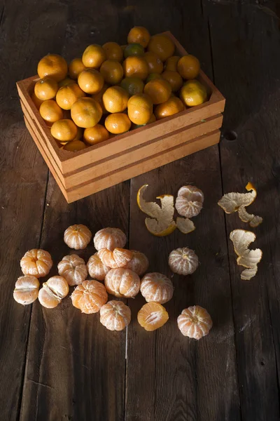 Χειμωνιάτικα φρούτα μανταρίνι — Φωτογραφία Αρχείου