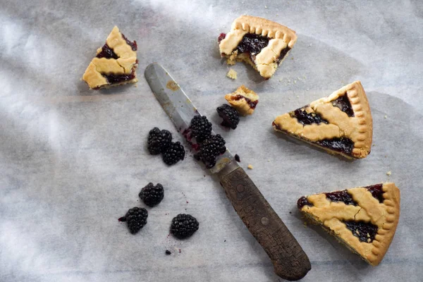 Tarta con mermelada de bayas — Foto de Stock