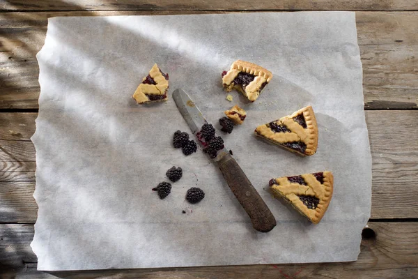 Tarta con mermelada de bayas — Foto de Stock