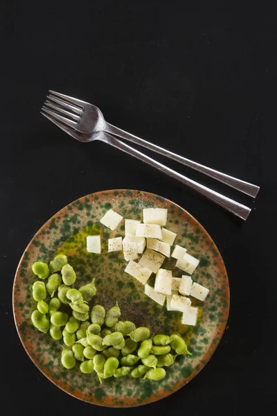 Pecorino peyniri bakla — Stok fotoğraf