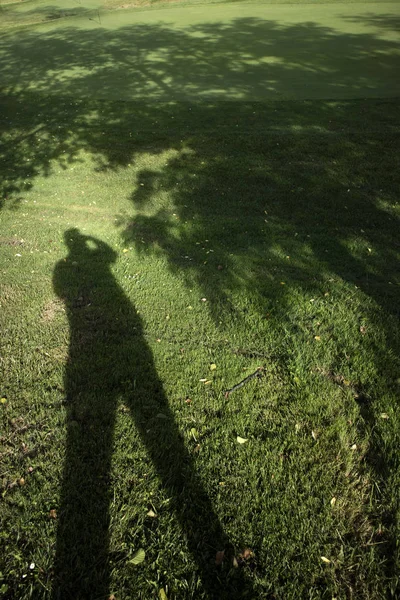 Deinen Schatten fotografieren — Stockfoto