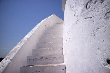 Duvar beyaz merdiven