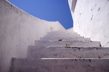 Duvar beyaz merdiven