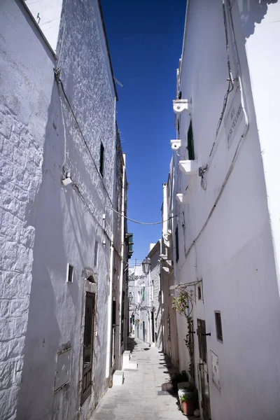 Le strade bianche di Ostuni — Foto Stock