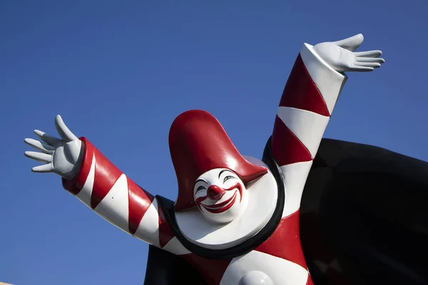 Burlamacco official mask of the Viareggio carnival — Stock Photo, Image