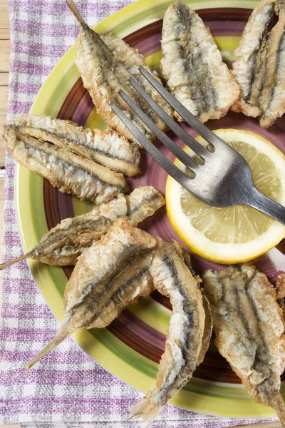 Frito de peixe azul — Fotografia de Stock