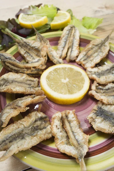 Fry of blue fish — Stock Photo, Image