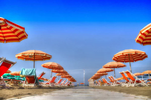 Viareggio y su playa — Foto de Stock