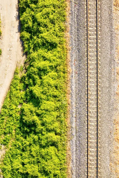 1 つの鉄道トラック — ストック写真