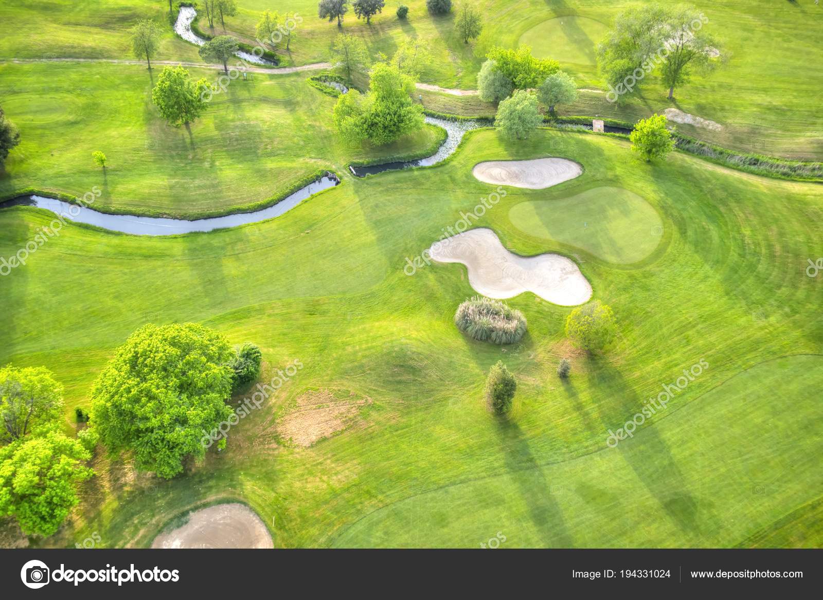 golf course top view