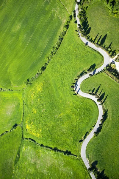 Estrada de Montichiello Siena — Fotografia de Stock