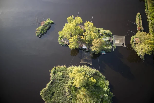 Plase de pescuit la lac — Fotografie de stoc gratuită