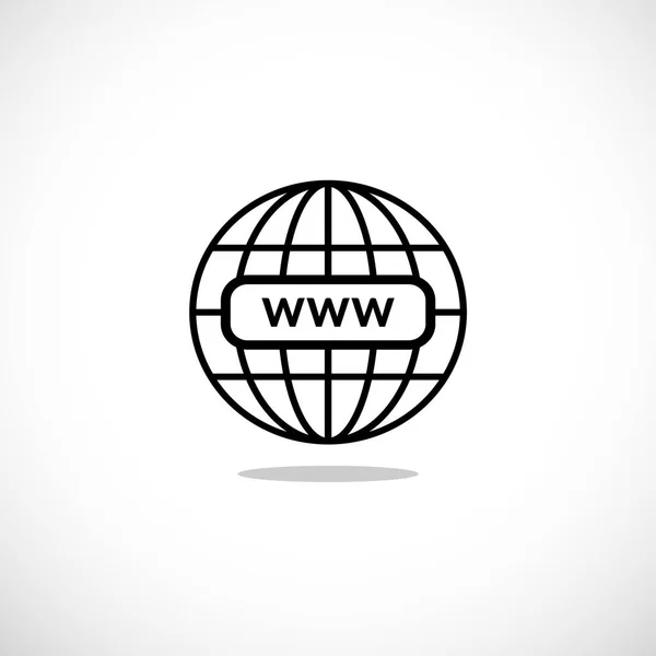 WWW internet favicon — 스톡 벡터