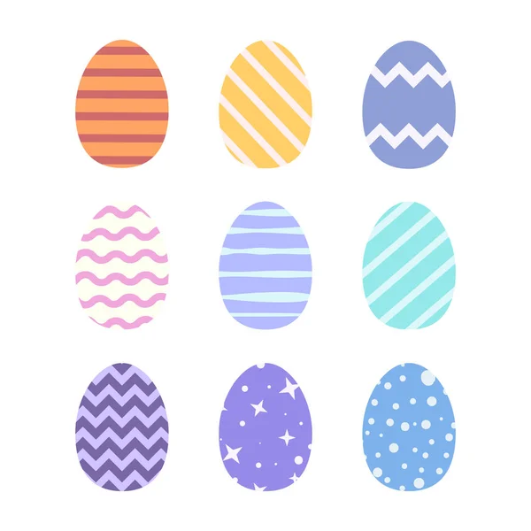 Easter eggs pastel tones — Stock Vector