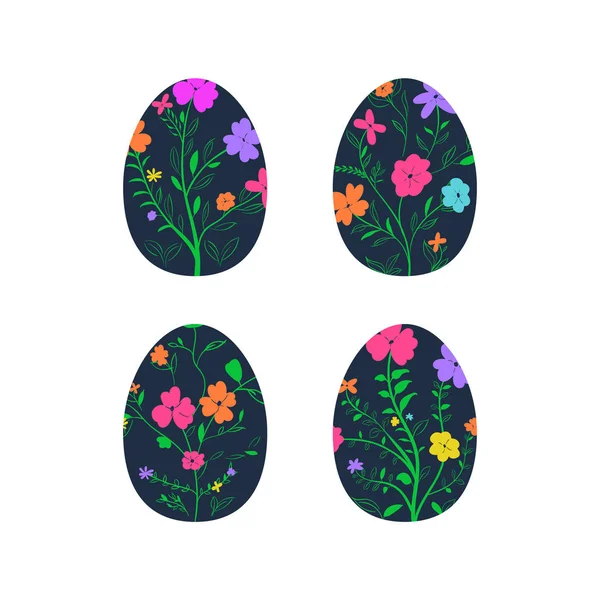 Uova dipinte tradizionali per festa religiosa — Vettoriale Stock