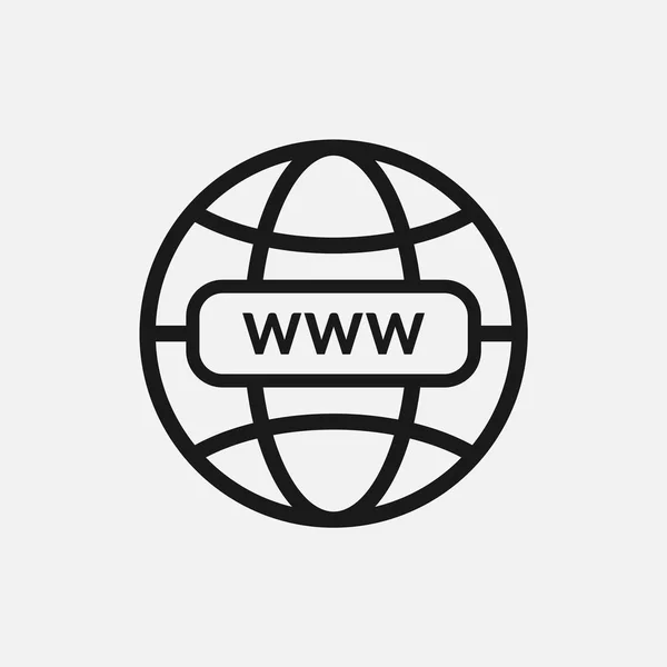 WWW favicon internet — Image vectorielle