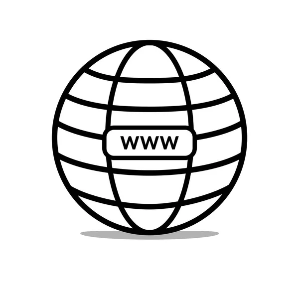 WWW internet favicon — Wektor stockowy