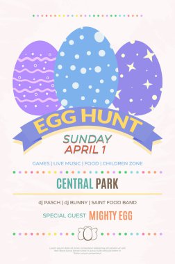 Yumurta avlamak afiş şablon