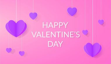 Kağıt kalpleri ile parlak Festival arka plan