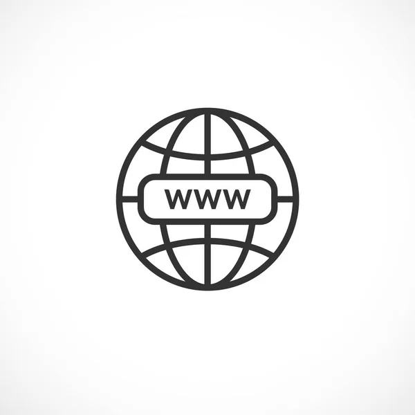 WWW internet favicon — 스톡 벡터