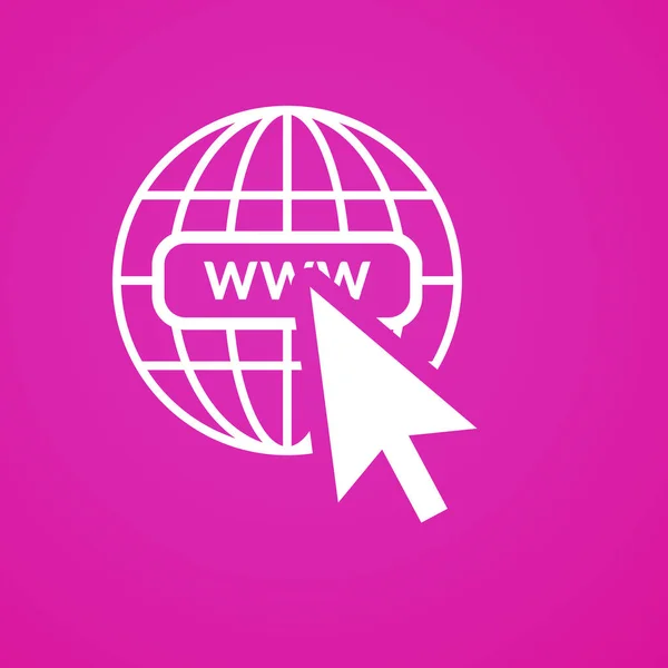 Www icono de Internet — Vector de stock