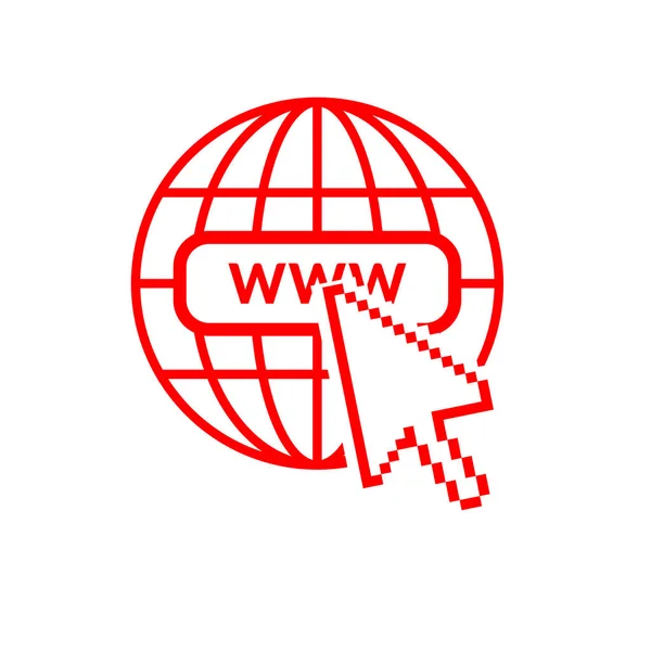 Www icono de Internet — Archivo Imágenes Vectoriales