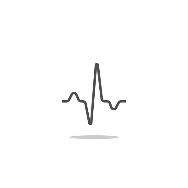 Eenvoudige sinusvormige lijn — Stockvector
