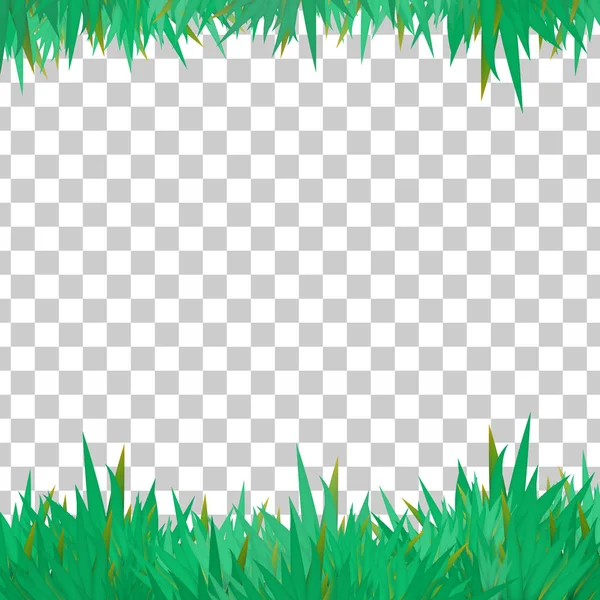 Vektorelement gräs på transparenta grunden — Stock vektor