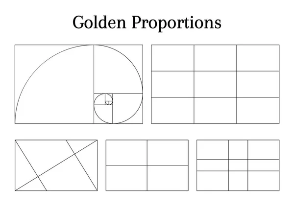 Directrices sobre la proporción de composición — Vector de stock